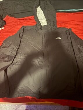 North Face Black Raincoat
